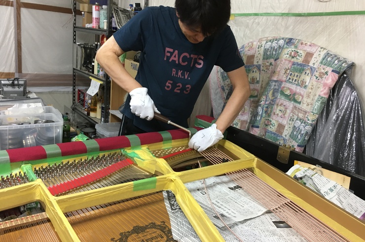 ヤマハ　U3H 現状渡し 中古ピアノはUX-3（ヤマハピアノ人気の上位X支柱モデル）がお